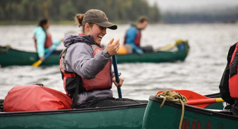 canoeing course for young adults in maine